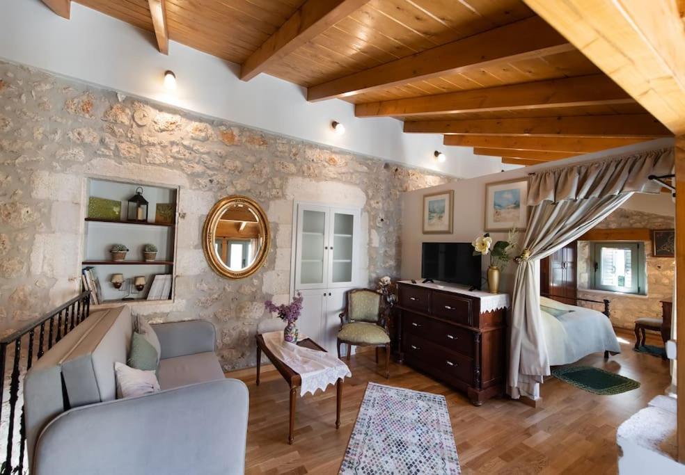 La Casa Di Bella A Tradional Stone House With Barbecue Villa Kariá Eksteriør billede